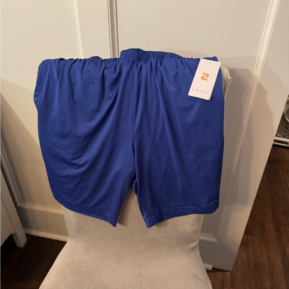 ZELOS Royal Blue Active Shorts